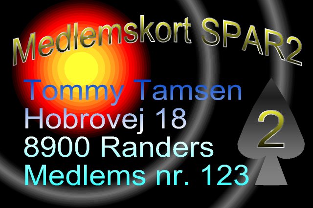 Membership card for Spar2