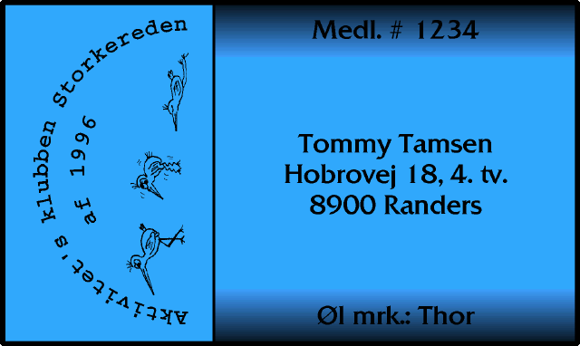 Membership card for Storkereden