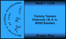 Membership card for Storkereden